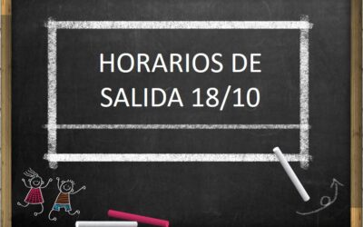 Horario de Salida 18 de Octubre